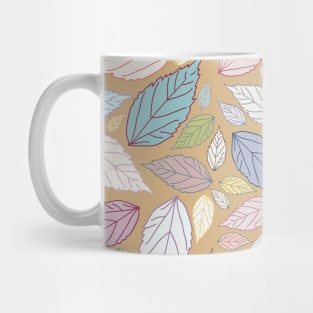 Favorite botanical leaves collection in pastel colors Mug